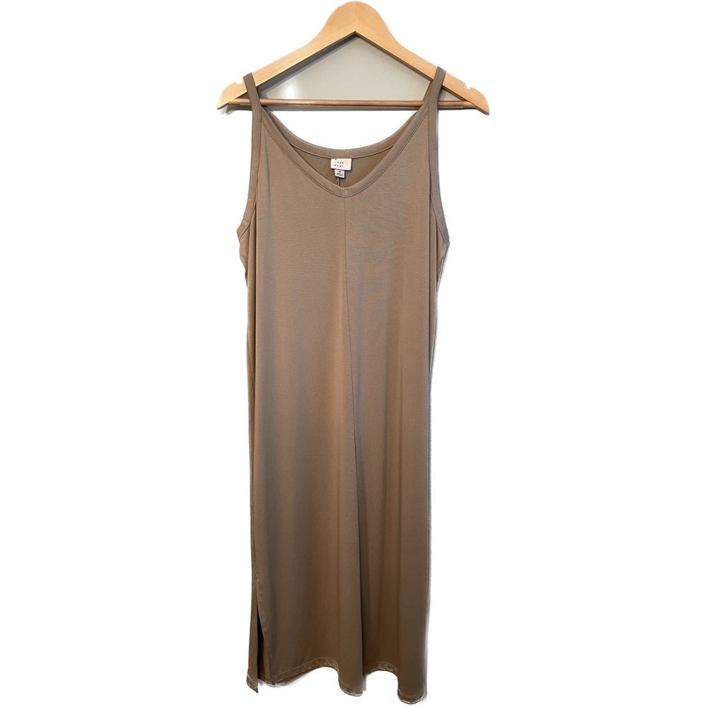 NWT A New Day Tan Midi Tank Dress - Size M